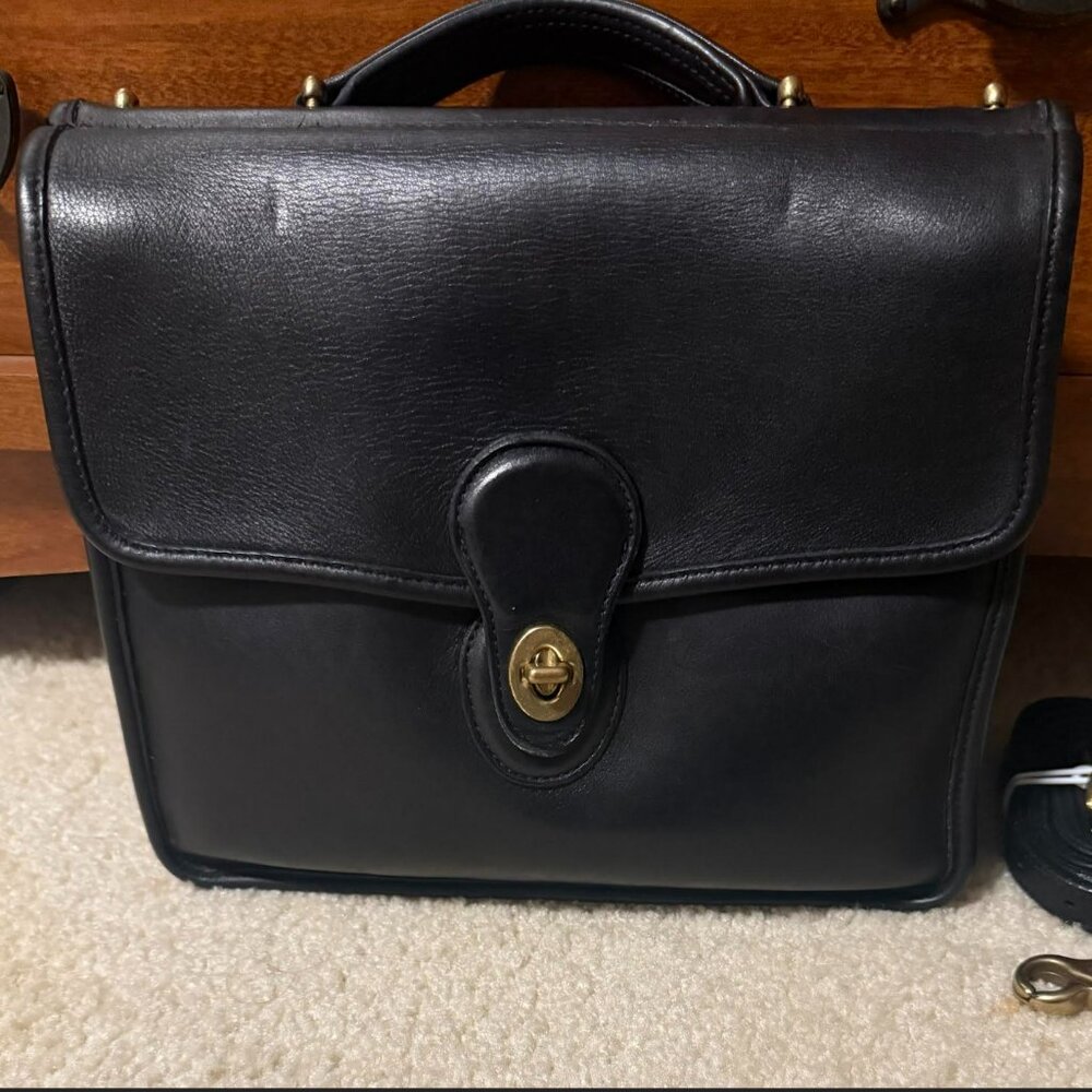 Vintage Coach Willis 9927 Leather Satchel Crossbody made in DR